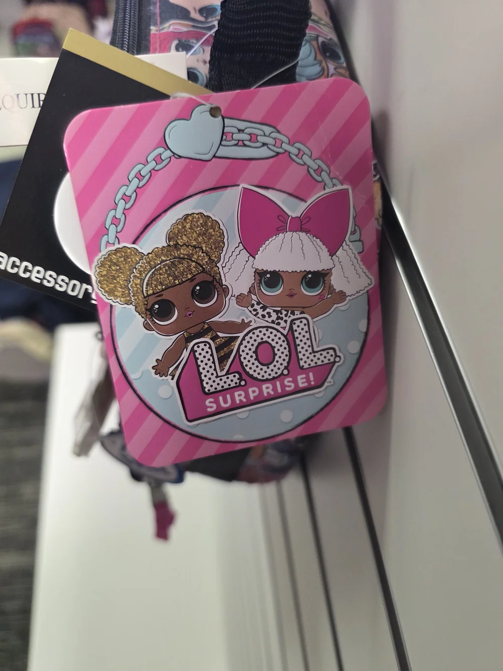 L.O.L. Surprise! Pink Character Print Lunch Box with Logo Charm